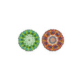 Istanbul - Lot De 2 Assiettes À Dessert - Rouge Et Vert Pomme - Céramique