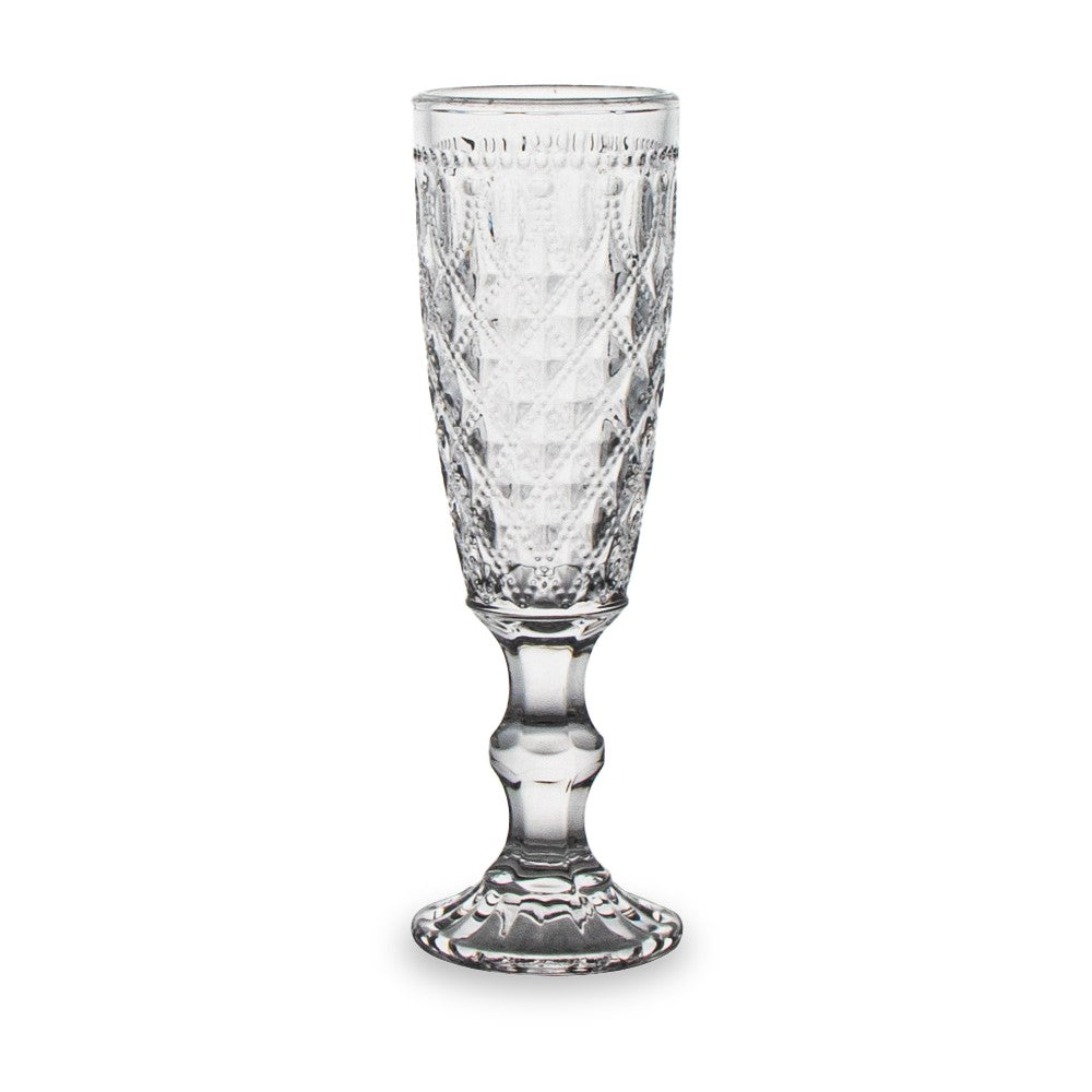 Dubai - Ensemble De 4 Flûtes - Transparente - Verre Borosilicate