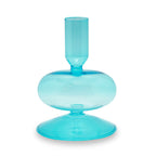 Samarcanda - Lot De 2 Bougeoirs - Bleue Claire - Verre Borosilicate