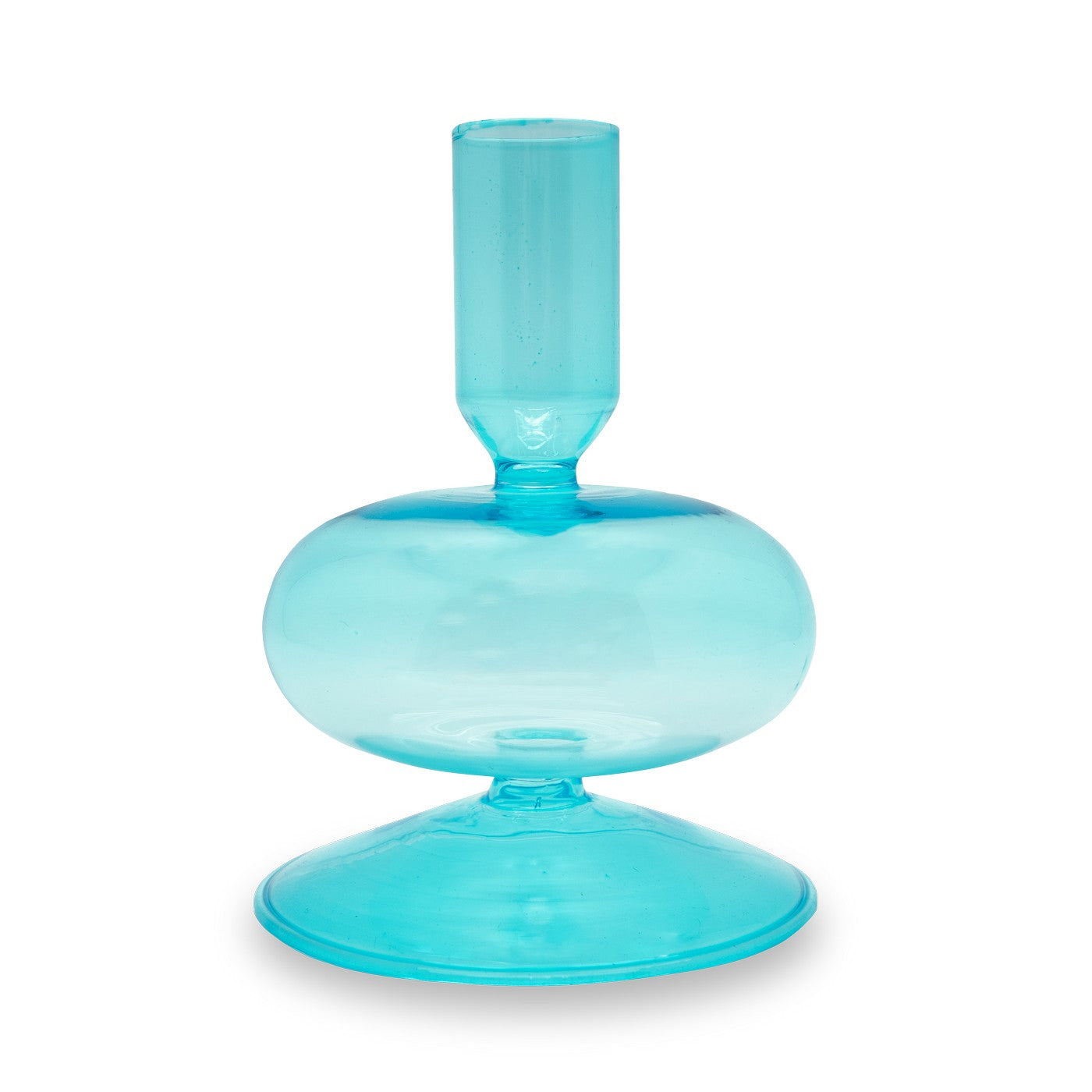 Samarcanda - Lot De 2 Bougeoirs - Bleue Claire - Verre Borosilicate
