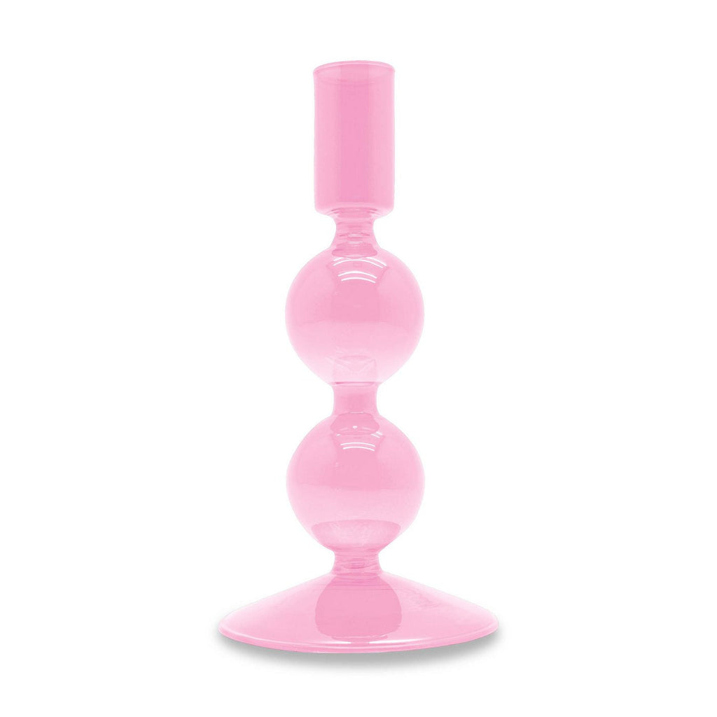 Samarcanda - Lot De 2 Bougeoirs - Rose - Verre Borosilicate