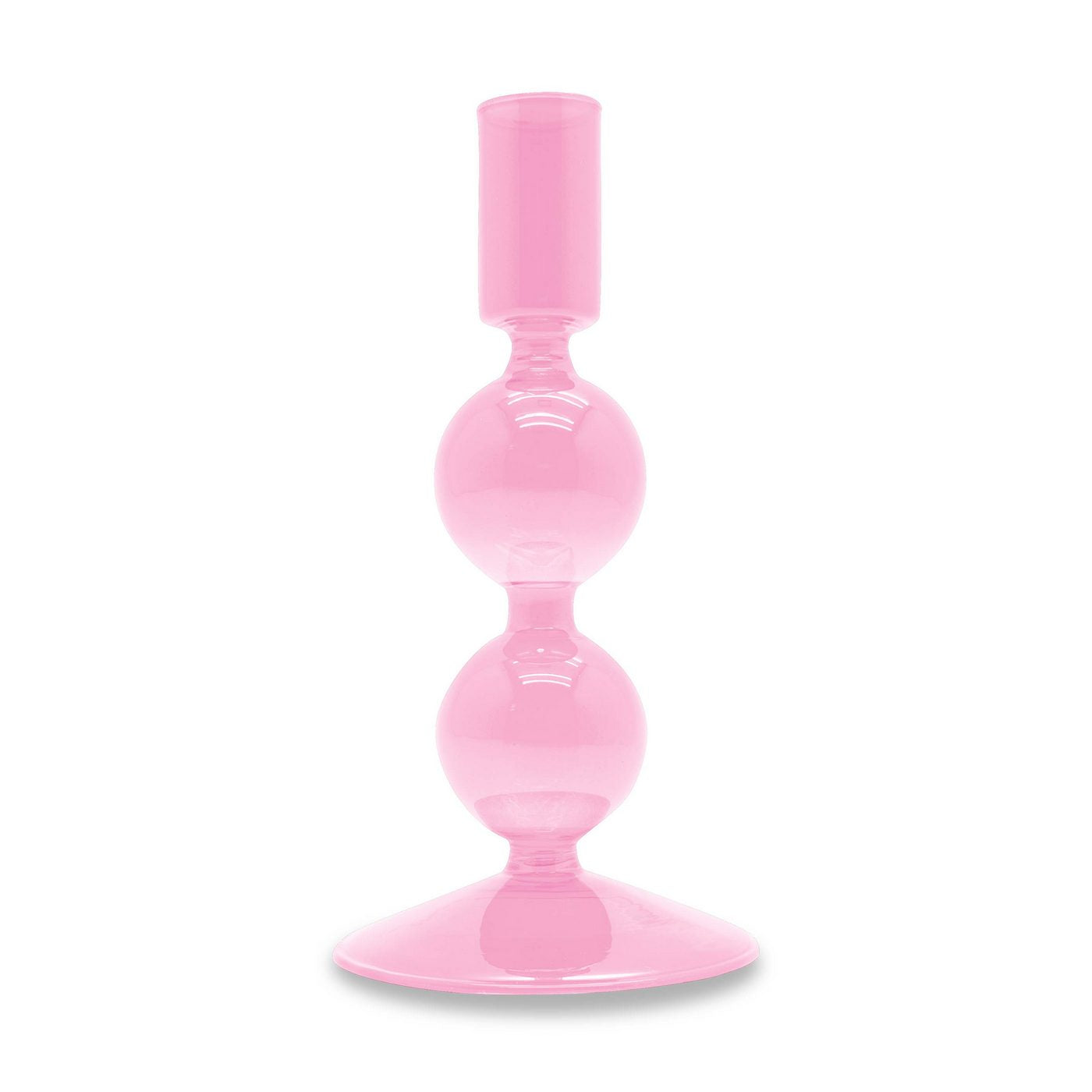 Samarcanda - Lot De 2 Bougeoirs - Rose - Verre Borosilicate