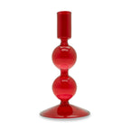 Samarcanda - Lot De 2 Bougeoirs - Rouge - Verre Borosilicate