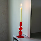 Samarcanda - Lot De 2 Bougeoirs - Rouge - Verre Borosilicate