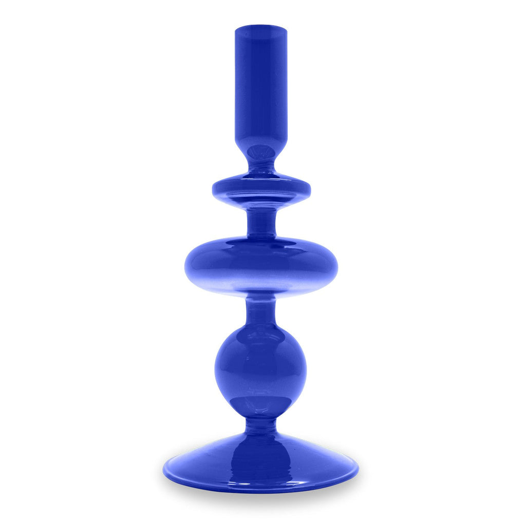 Samarcanda - Lot De 2 Bougeoirs - Belue - Verre Borosilicate