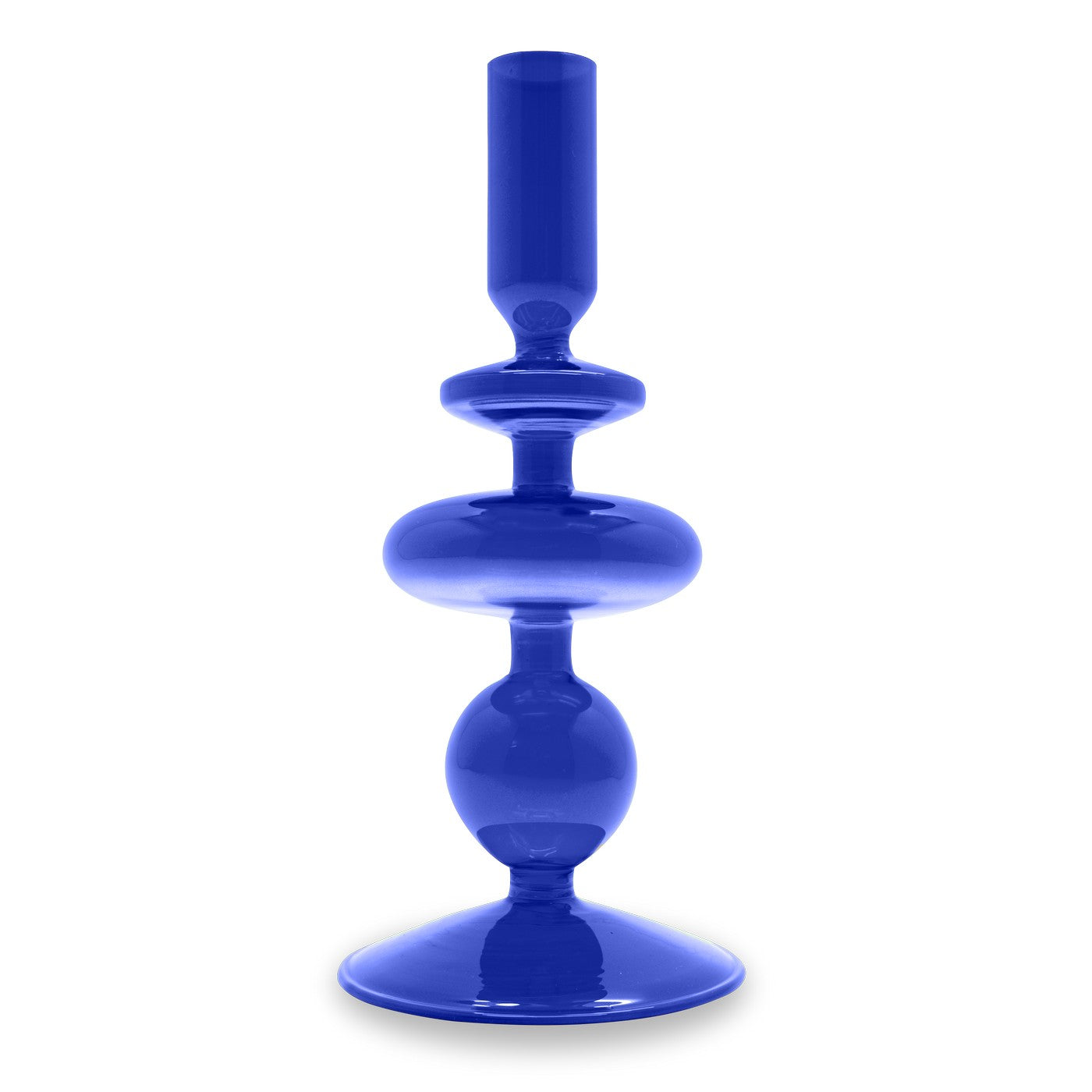 Samarcanda - Lot De 2 Bougeoirs - Belue - Verre Borosilicate
