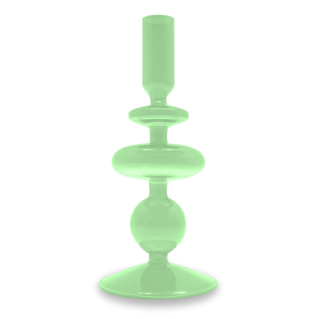 Samarcanda - Lot De 2 Bougeoirs - Verte - Verre Borosilicate