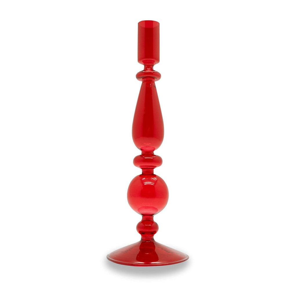 Samarcanda - Lot De 2 Bougeoirs - Rouge - Verre Borosilicate