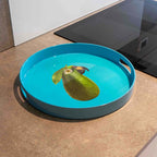 Mykonos - Plateau Rond Perroquet - PVC