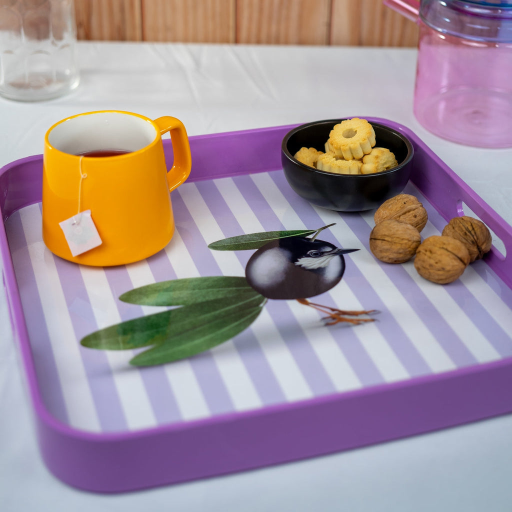 Mykonos - Plateau Carré Olive - PVC