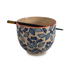 Pechino - Set 2 Bols Ramen, 2 Jeux De Baguettes - Céramique - 800ml