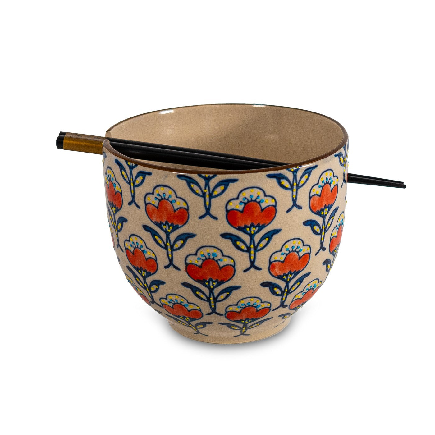 Pechino - Set 2 Bols Ramen, 2 Jeux De Baguettes - Céramique - 800ml