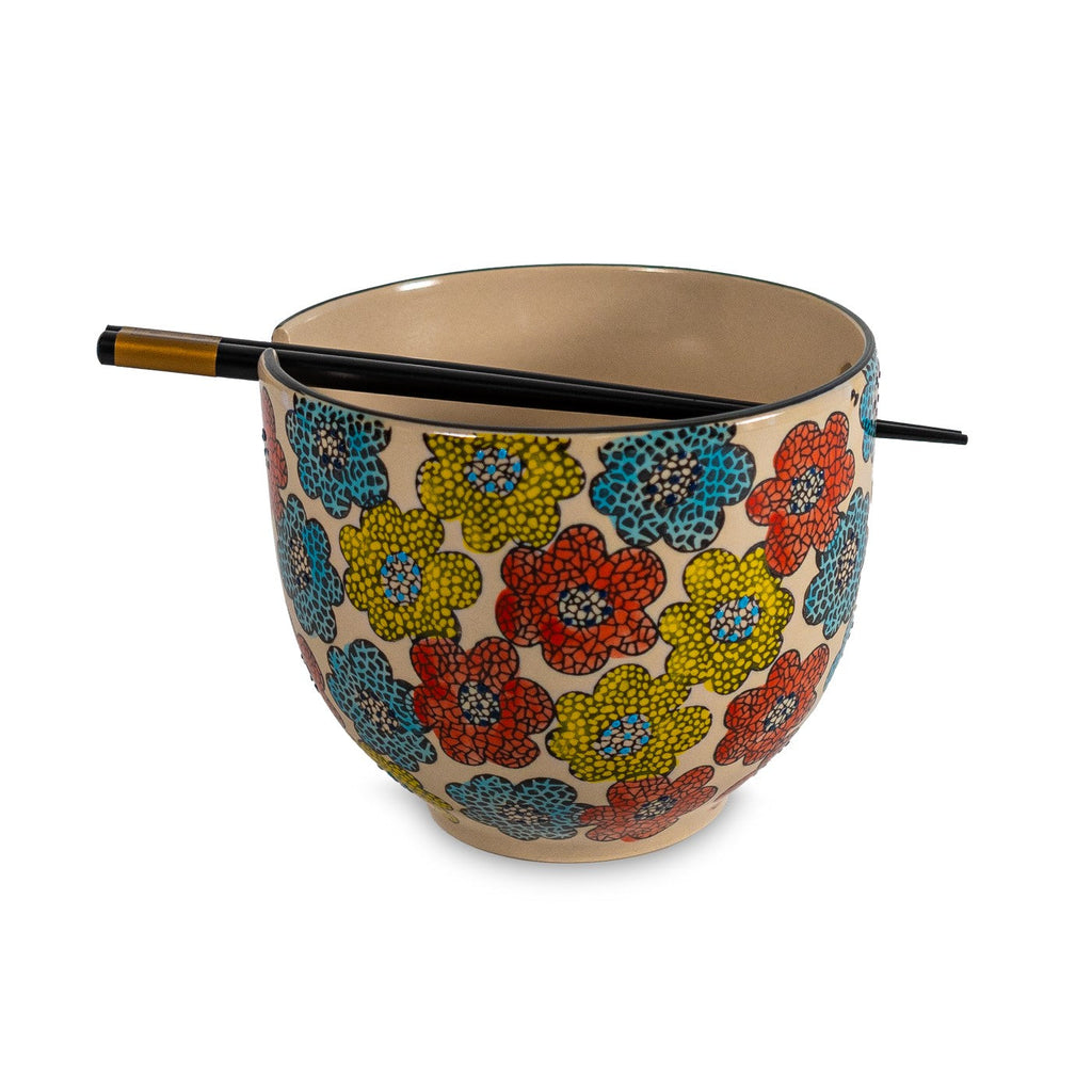 Pechino - Set 2 Bols Ramen, 2 Jeux De Baguettes - Céramique - 800ml