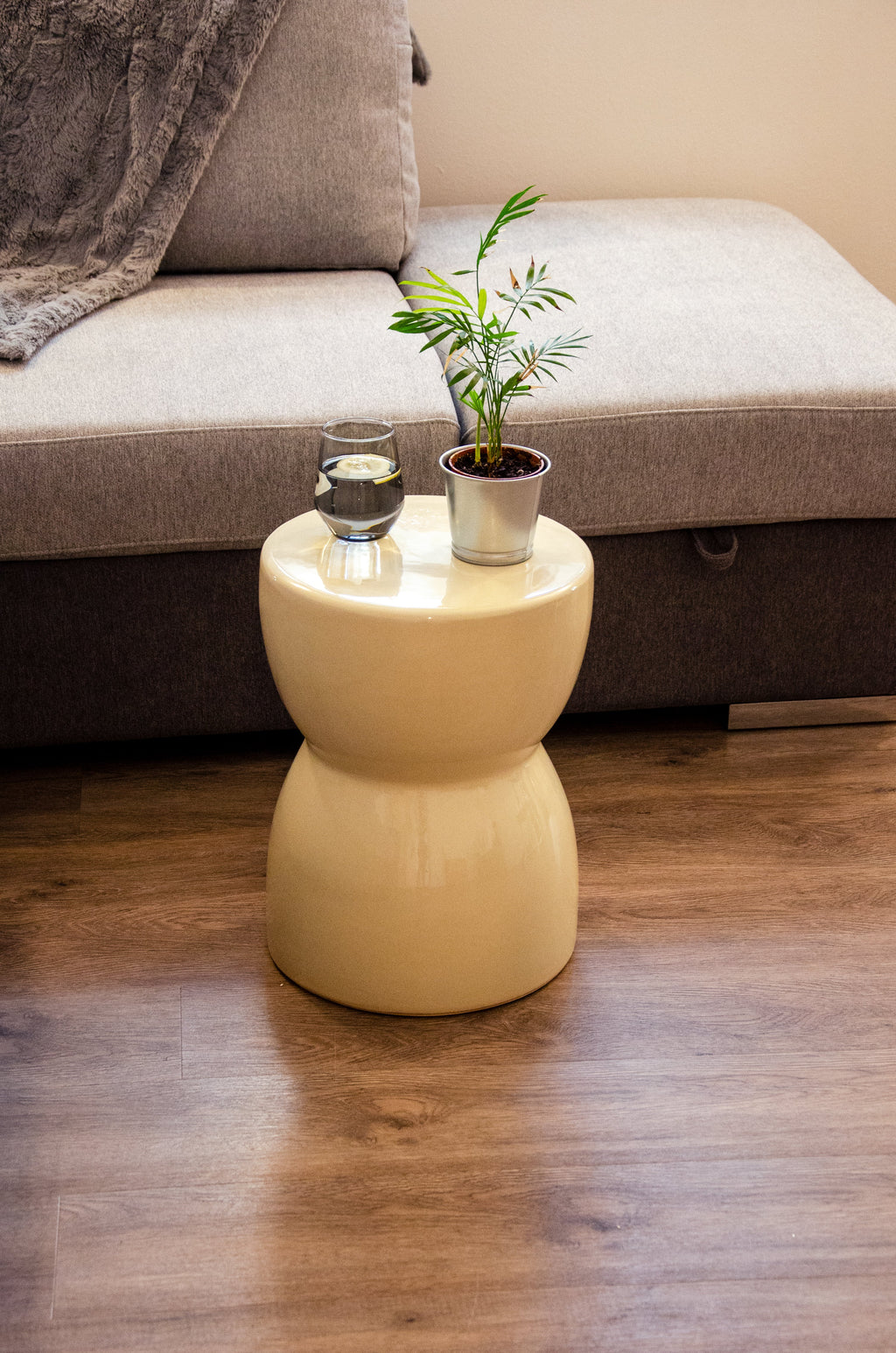Samarcanda - Tabouret - Crème - Céramique