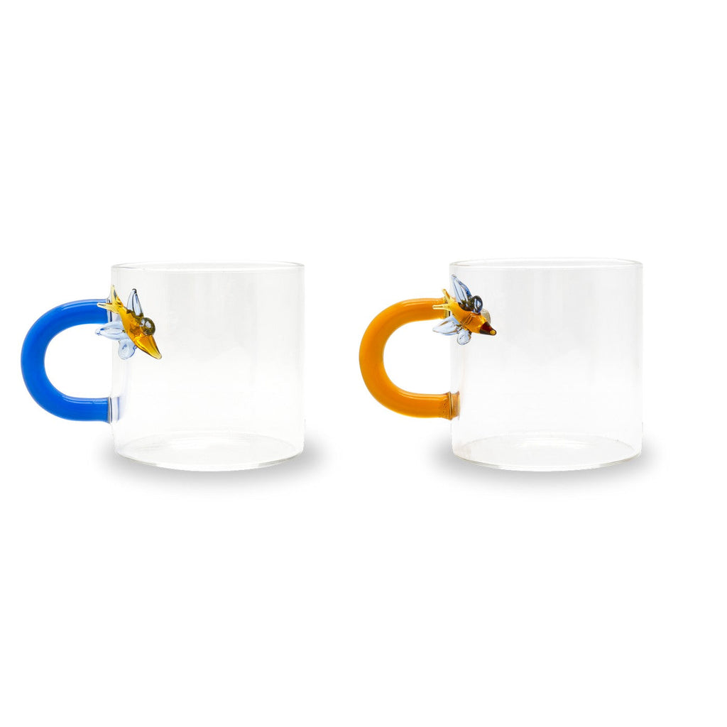 Monterey - Set De 2 Tasses À Café Papillon - Verre Borosilicate - 130ml
