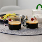 Monterey - Set De 2 Tasses À Café Escargot - Verre Borosilicate - 130ml