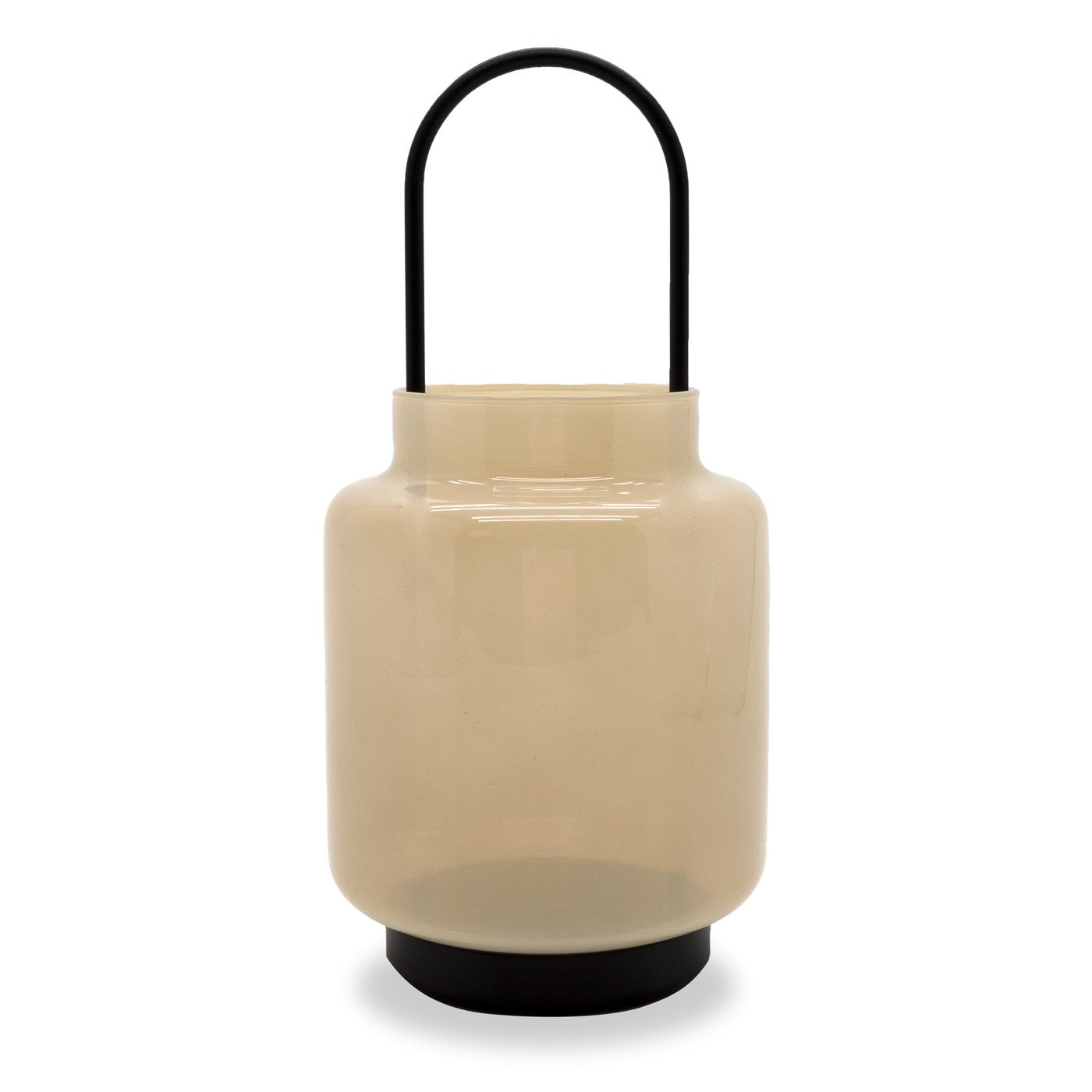 Lanterne En Verre Pour Extérieurs Et Intérieurs H 30 Cm - Blanc