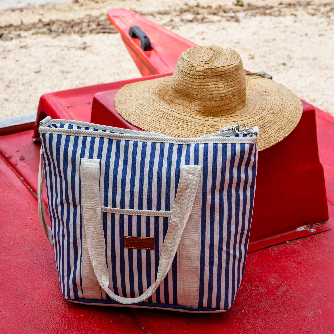 Austin - Sac Isotherme De Style Fourre-tout Rayé - Bleue - Textile - 18L