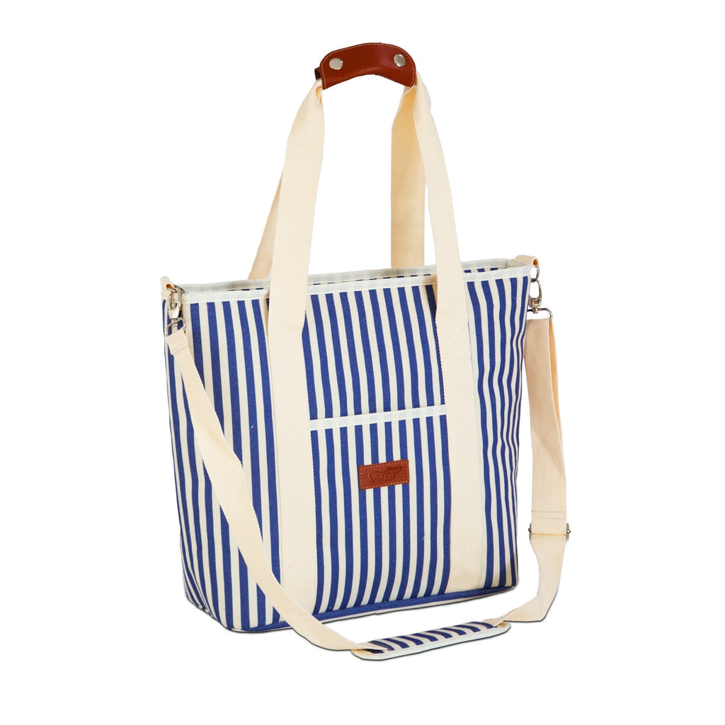 Austin - Sac Isotherme De Style Fourre-tout Rayé - Bleue - Textile - 18L