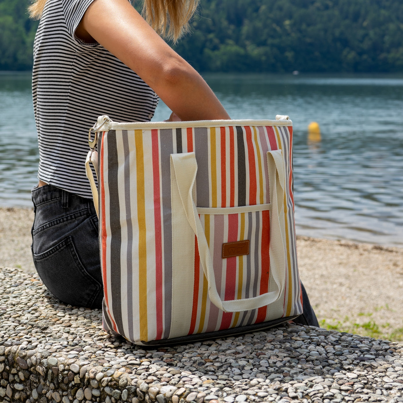Austin - Sac Isotherme De Style Fourre-tout Rayé - Multicolore - Textile - 18L