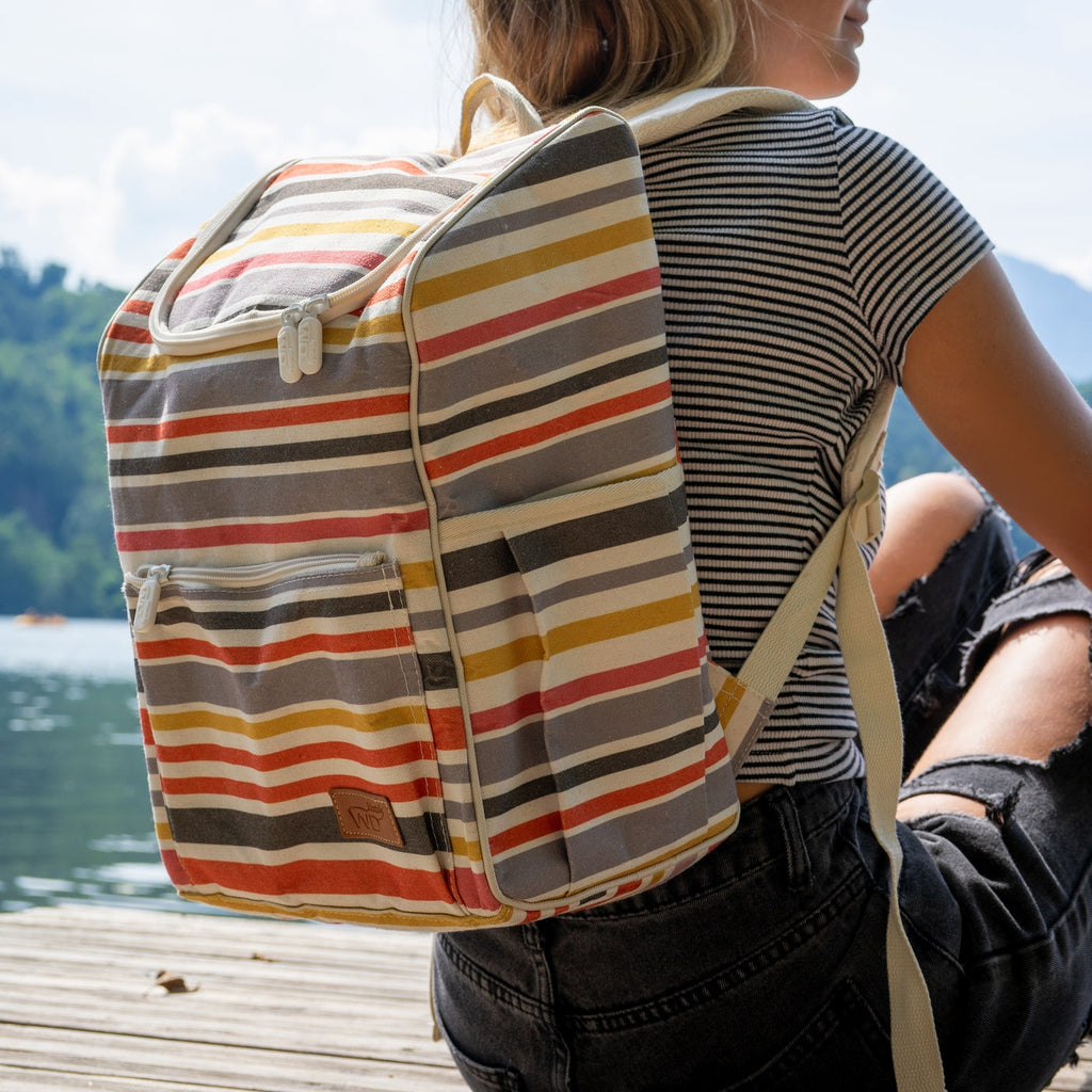 Austin - Sac À Dos Isotherme Rayé - Multicolore - Textile - 16L