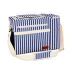 Austin - Sac Isotherme Rayé Avec Poche Pour Bouteille - Bleue - Textile