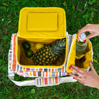 Austin - Sac Isotherme Rayé Avec Poche Pour Bouteille - Multicolore - Textile