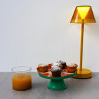 Balat - Plateau Surélevé - Orange Et Vert - Verre Borosilicate