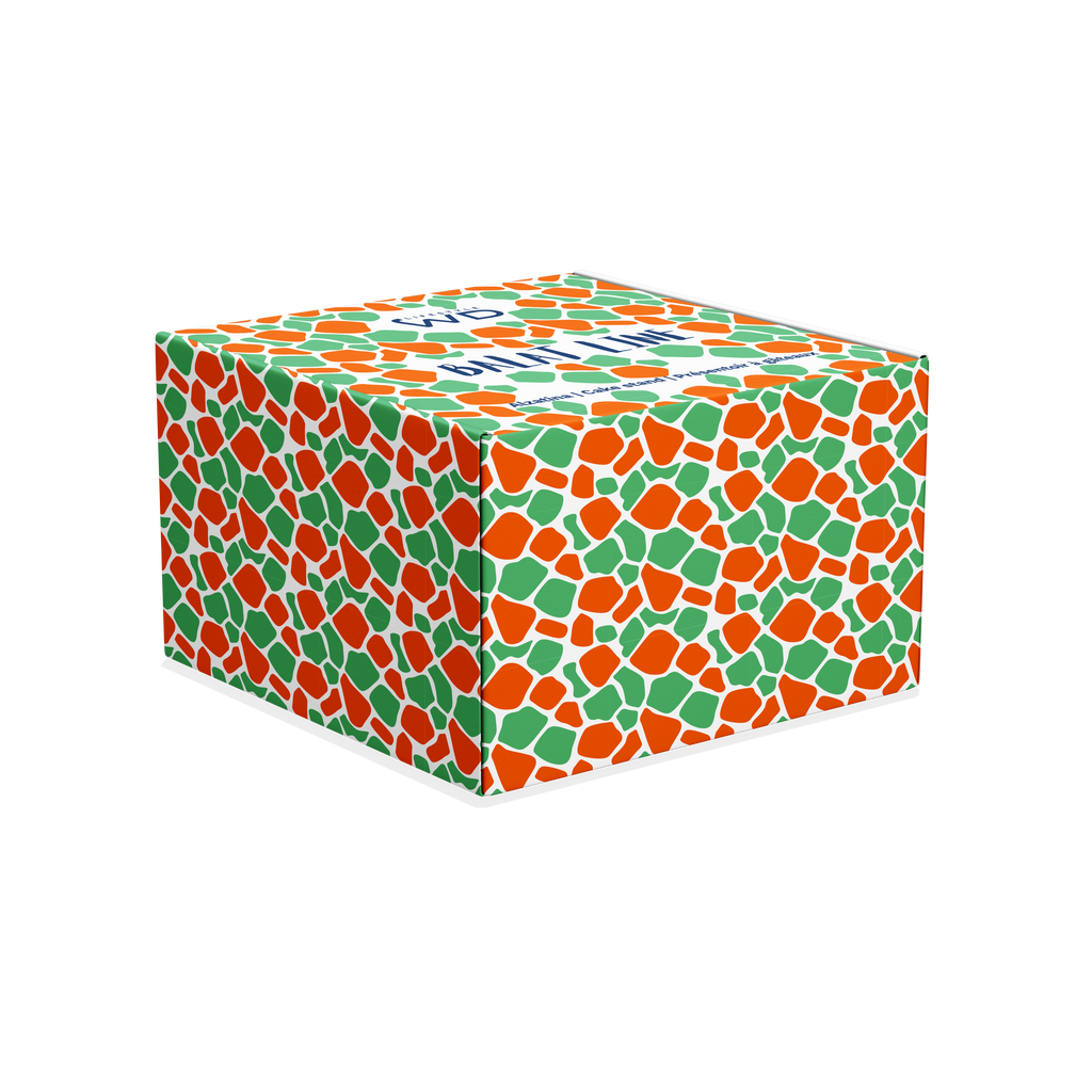 Balat - Plateau Surélevé - Orange Et Vert - Verre Borosilicate