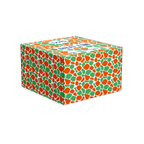 Balat - Plateau Surélevé - Orange Et Vert - Verre Borosilicate