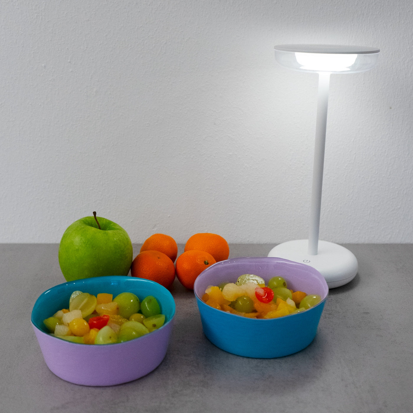 Balat - Set De 2 Bols - Turquoise Et Lilas - Verre Borosilicate - 300ml
