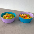 Balat - Set De 2 Bols - Turquoise Et Lilas - Verre Borosilicate - 300ml