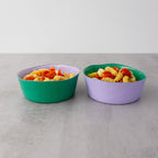 Set De 2 Bols En Verre - Lilas/Vert