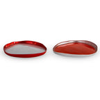 Balat - Set De 2 Assiettes - Argent Et Rouge - Verre Borosilicate