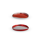 Balat - Set De 2 Assiettes - Argent Et Rouge - Verre Borosilicate