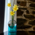 Olimpia - Vase En Verre Coloré, ⌀, Hauteur - Gris Et Bleu - Verre Borosilicate