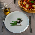 Mykonos - Assiette À Pizza De Olive - Céramique