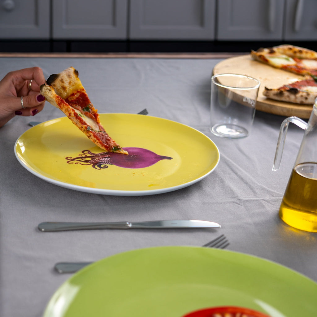 Mykonos - Assiette À Pizza De Poulpe - Céramique
