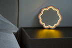 Tokyo - Miroir Néon Décoratif Avec Lumières LED Vagues Orange Et Jaune