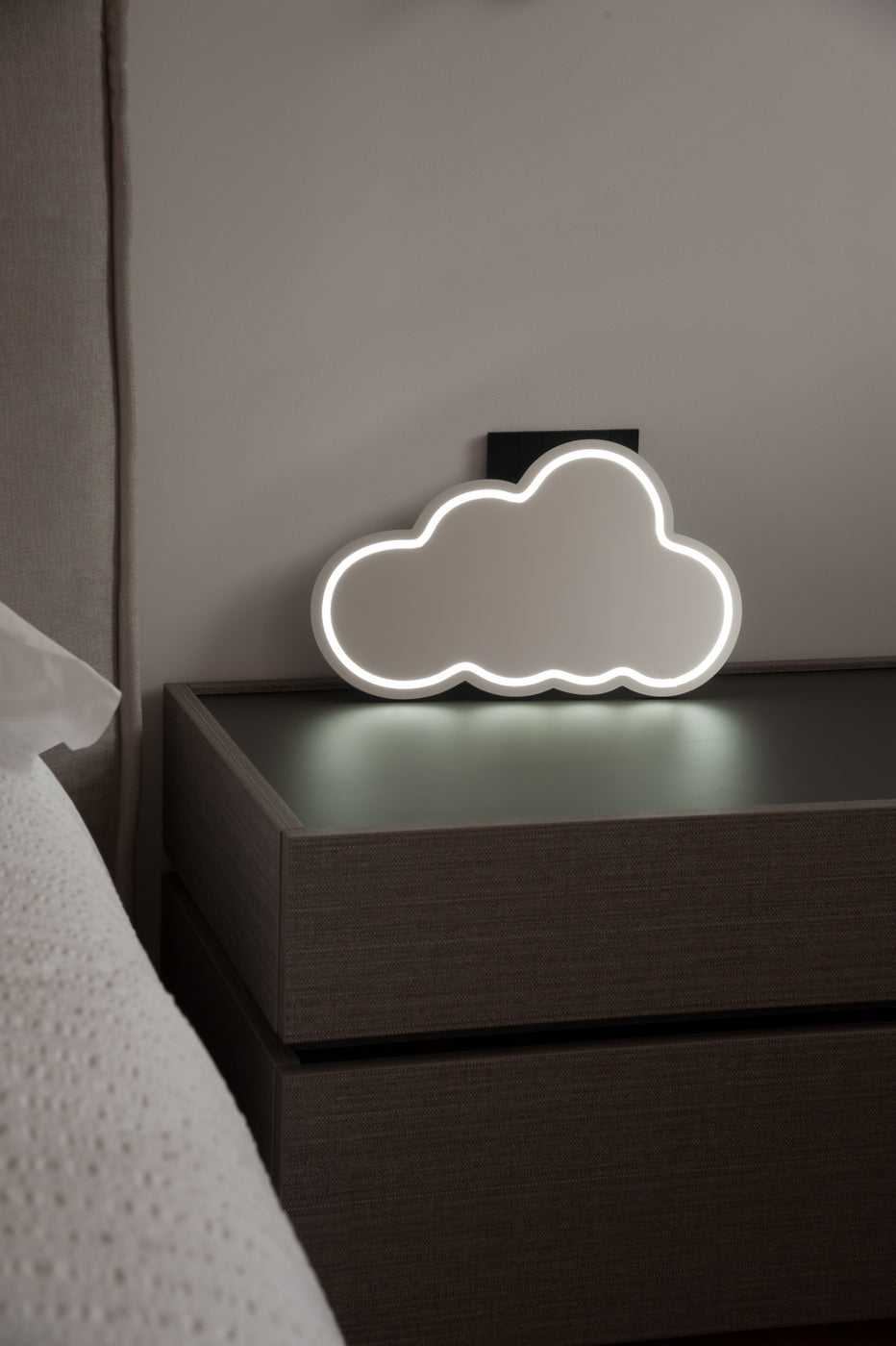 Tokyo - Miroir Néon Décoratif Avec Lumières LED Nuage Blanc