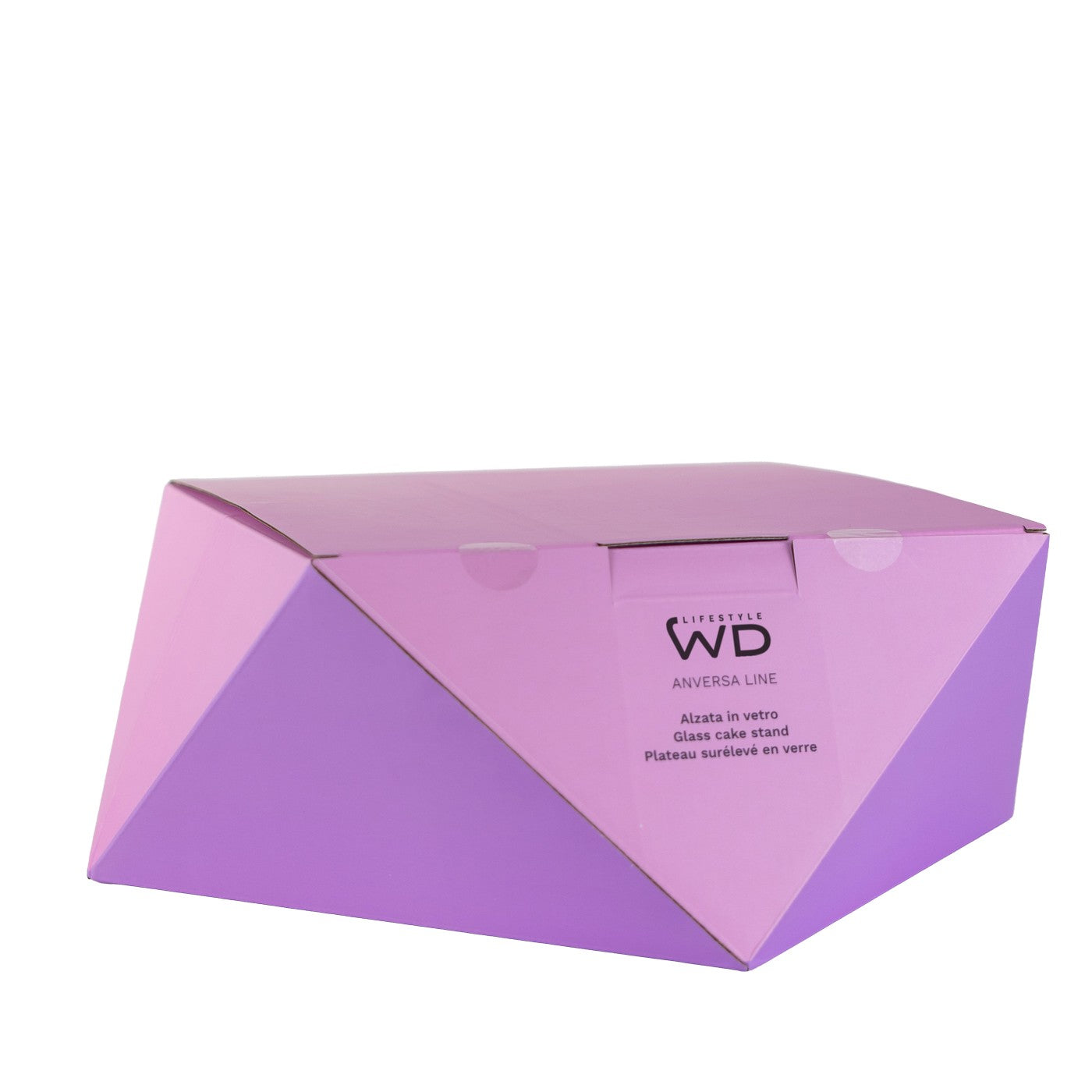 Plateau Surélevé En Verre Effet Diamant - Rose/Violet