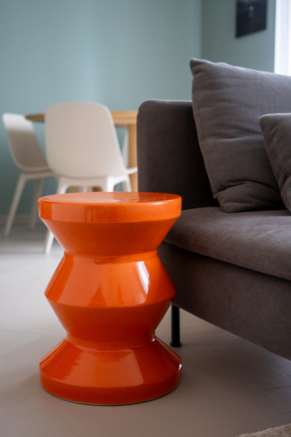 Samarcanda - Tabouret - Orange - Céramique