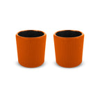 Osaka - Set De 2 Tasses - Orange - Métal - 100ml