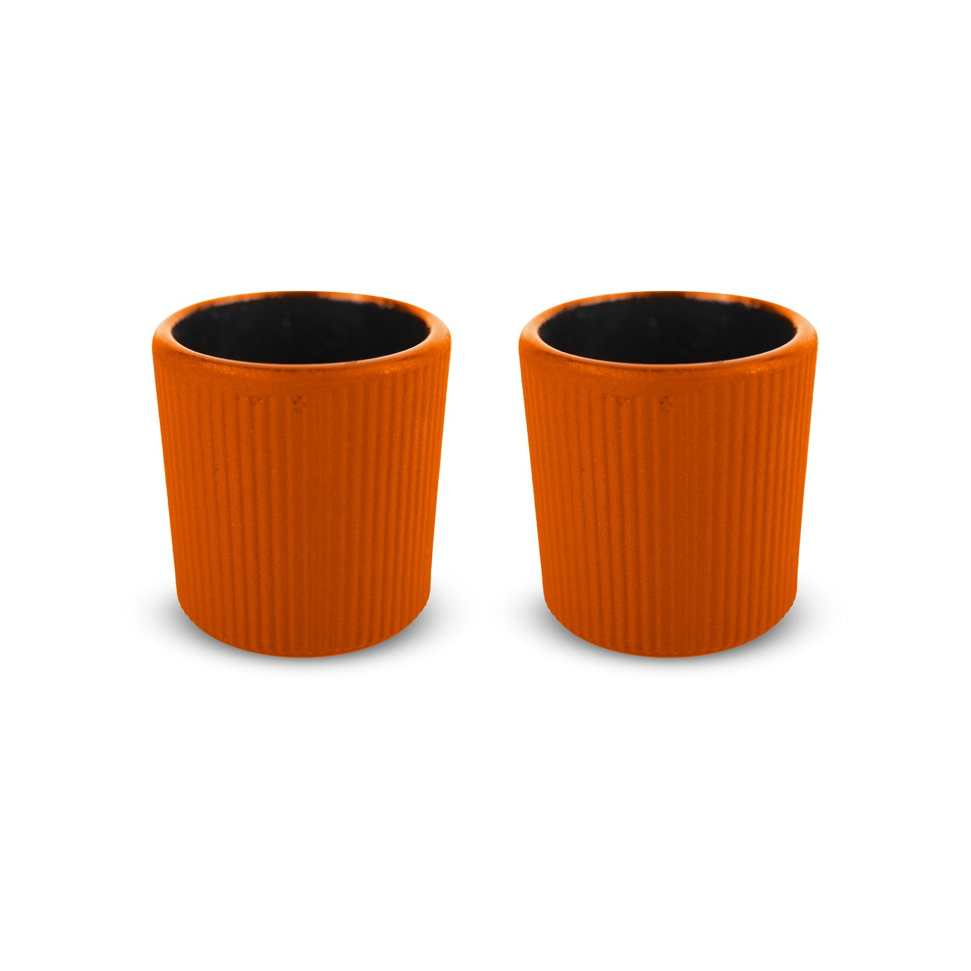 Osaka - Set De 2 Tasses - Orange - Métal - 100ml