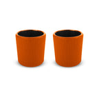 Osaka - Set De 2 Tasses - Orange - Métal - 100ml