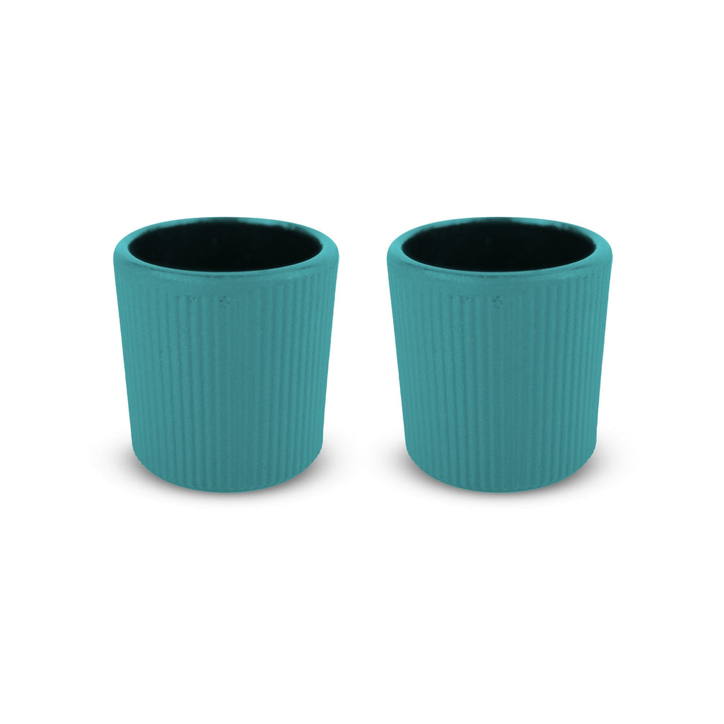 Osaka - Set De 2 Tasses - Bleu Clair - Métal - 100ml