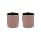 Osaka - Set De 2 Tasses - Rose Poudré - Métal - 100ml