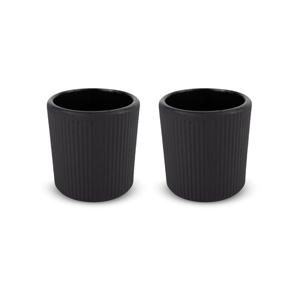 Osaka - Set De 2 Tasses - Noir - Métal - 100ml