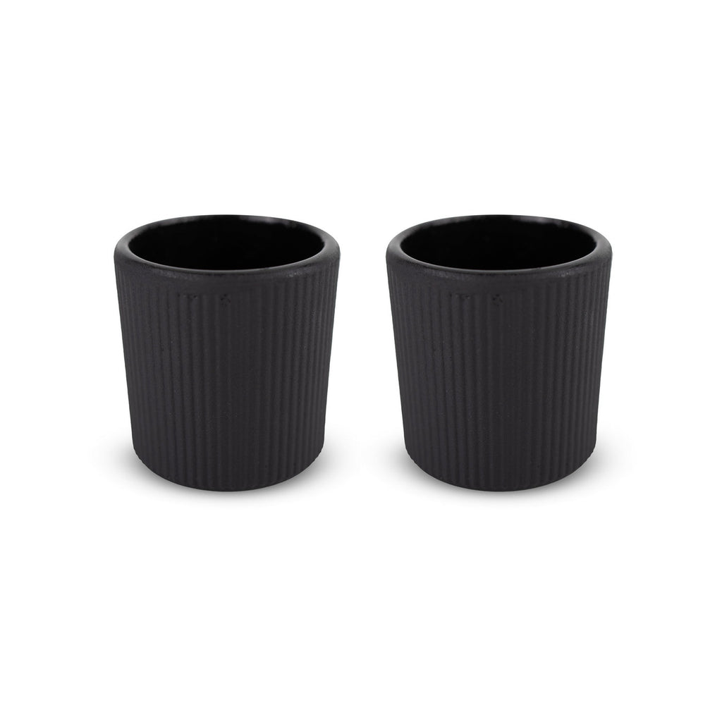 Osaka - Set De 2 Tasses - Noir - Métal - 100ml