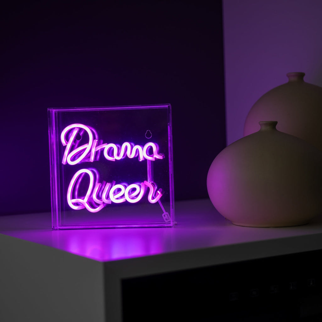 Tokyo - Enseigne Néon Avec Cadre DRAMA QUEEN